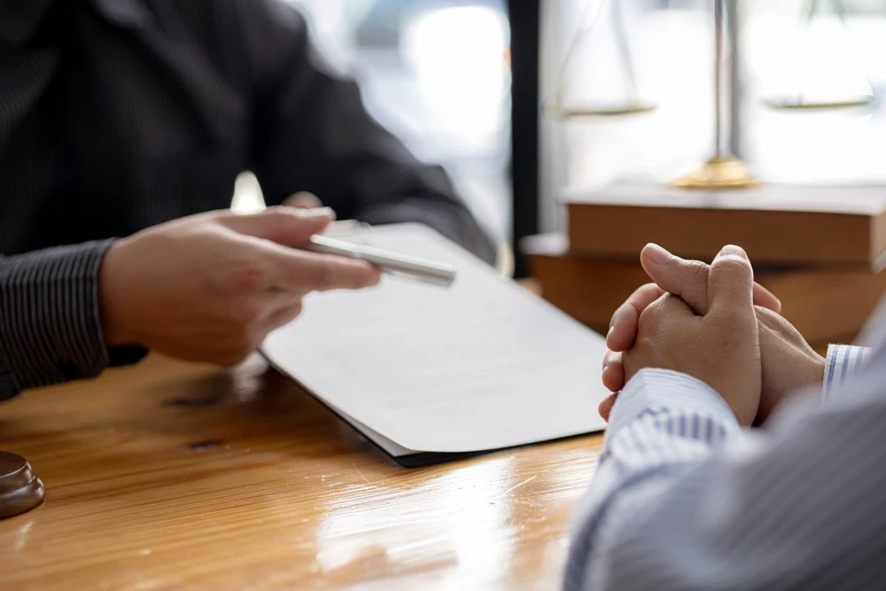 Client was listening to a lawyer advising on an embezzlement case